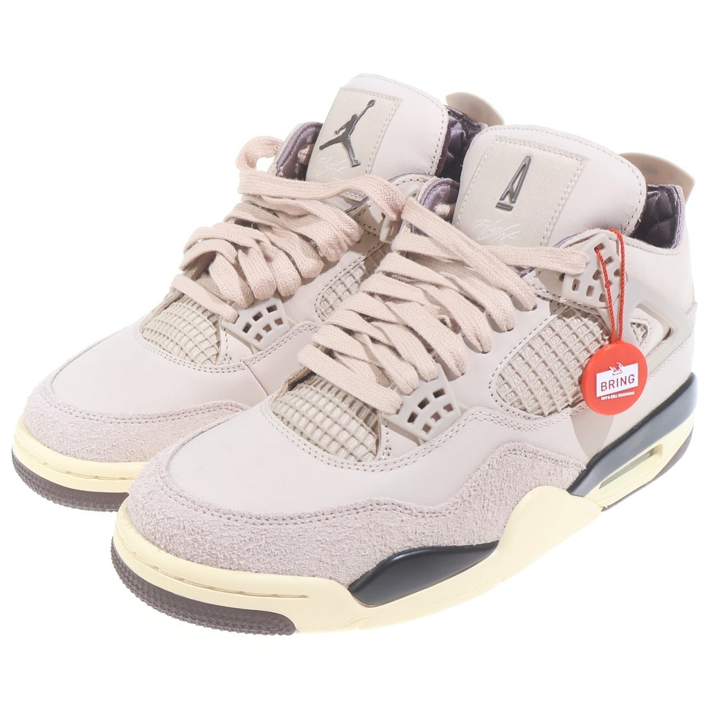 NIKE(ナイキ) ×A MA MANIERE WMNS AIR JORDAN 4 FZ4810-200 アママニエール エアジョーダン ハイカットスニーカー US10/27.0cm ベージュ