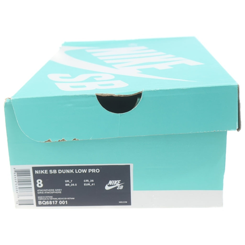 NIKE SB(ナイキエスビー) DUNK LOW PRO BQ6817-001 ダンク アトモスフィアグレー ローカットスニーカー US8/26.0cm グレー/パープル