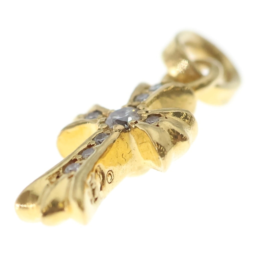 CHROME HEARTS(クロムハーツ) 22K CRS BBYFAT P/DIA ベイビーファットクロス PAVEダイヤ ペンダントトップ ゴールド BCA035