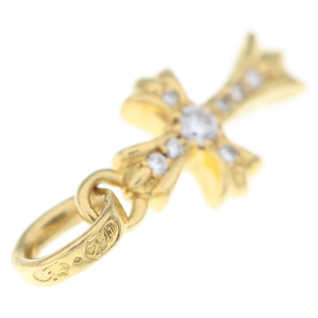 CHROME HEARTS(クロムハーツ) 22K CRS BBYFAT P/DIA ベイビーファットクロス PAVEダイヤ ペンダントトップ ゴールド BCA035