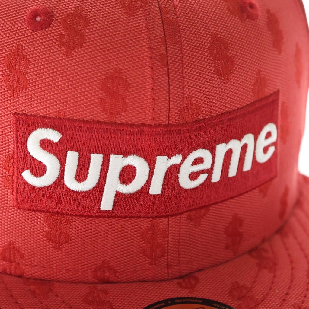 SUPREME(シュプリーム) 18SS×New Era Monogram Box Logo ニューエラ モノグラム ボックスロゴ ベースボールキャップ 帽子 レッド