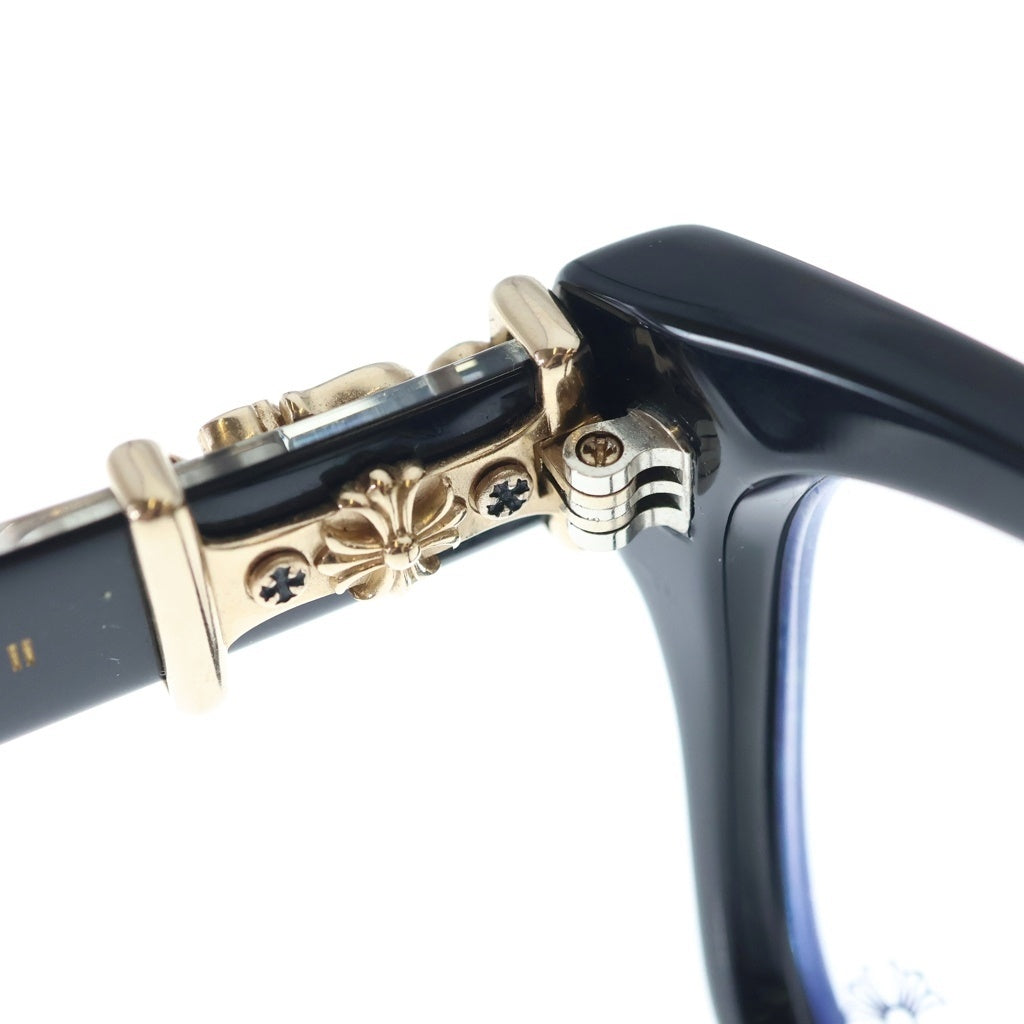 CHROME HEARTS(クロムハーツ) VAGILLIONAIRE II BK-18KGP ダガー テンプルウエリントン メガネ 眼鏡 アイウェア ブラック/ゴールド
