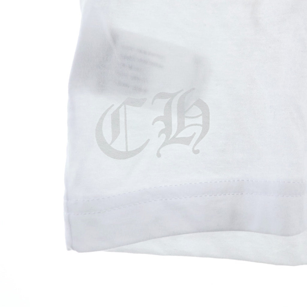 CHROME HEARTS(クロムハーツ) Neon Yellow Horseshoe S/S Tee ネオンイエロー ホースシュー 半袖Tシャツ ホワイト/イエロー