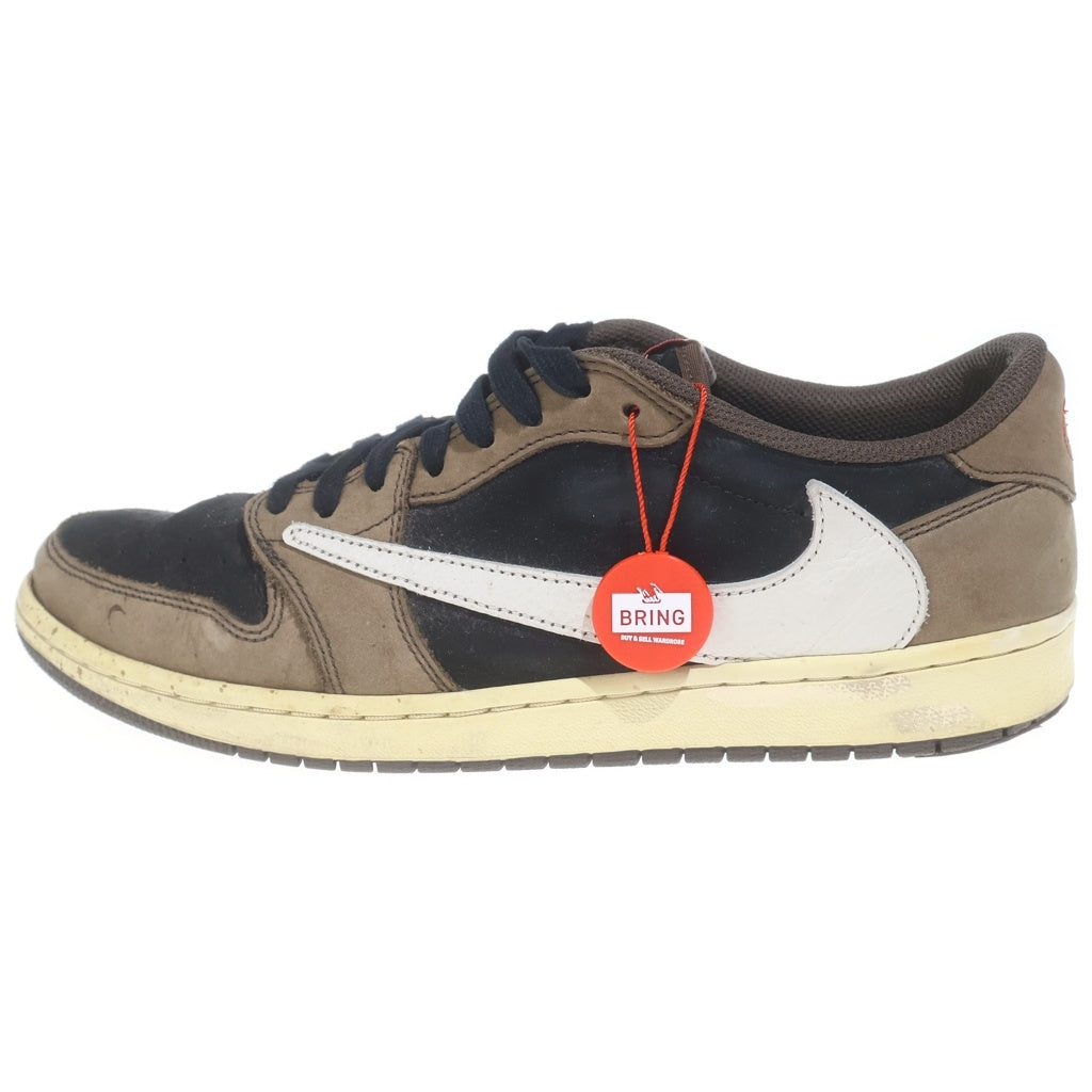 NIKE(ナイキ) ×TRAVIS SCOTT AIR JORDAN 1 LOW OG SP-T CQ4277-001 トラヴィススコット エアジョーダン ローカットスニーカー US11/29.0cm ブラウン/ブラック
