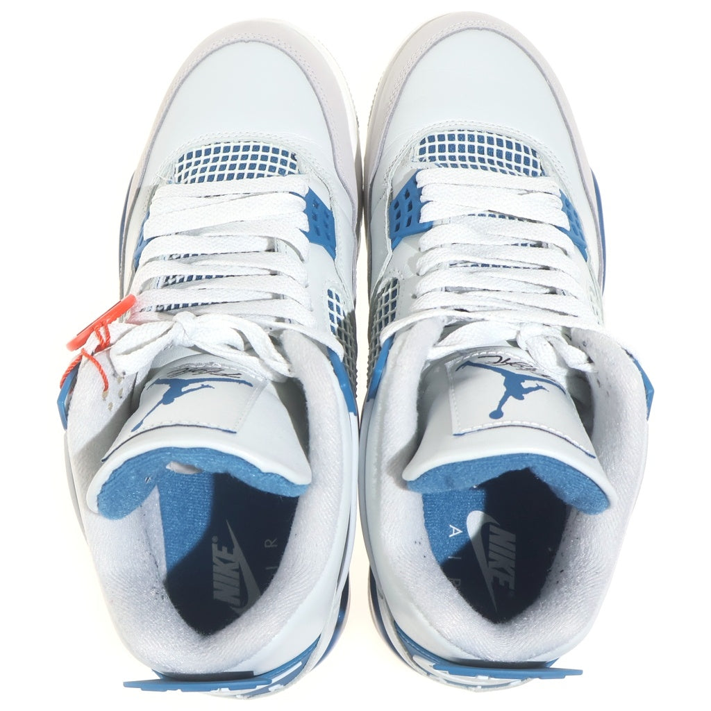 NIKE(ナイキ) AIR JORDAN 4 FV5029-141 エアジョーダン4 レトロ インダストリアルブルー US8.5/26.5cm ホワイト/ブルー