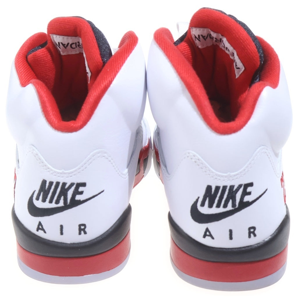 NIKE(ナイキ) AIR JORDAN 5 RETRO OG HQ7978-101 エアジョーダン5 ファイヤーレッド ナンバリング23 ハイカットスニーカー US8.5/26.5cm ホワイト