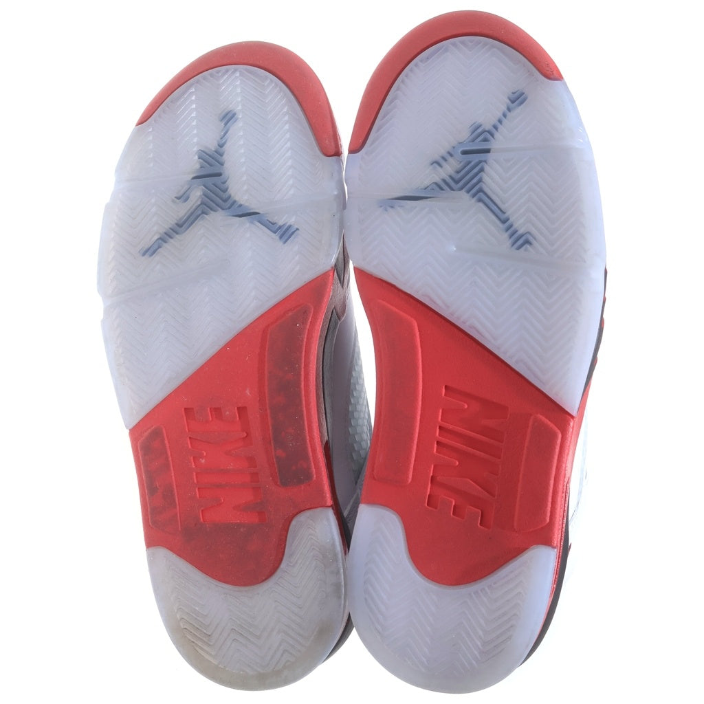 NIKE(ナイキ) AIR JORDAN 5 RETRO OG HQ7978-101 エアジョーダン5 ファイヤーレッド ナンバリング23 ハイカットスニーカー US8.5/26.5cm ホワイト