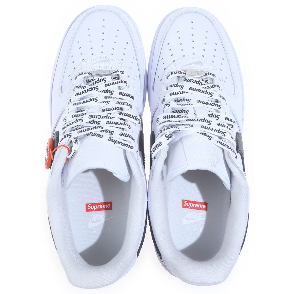 NIKE(ナイキ) ×SUPREME AIR FORCE 1 LOW CU9225-102 エアフォース1 ローカットスニーカー US8/26.0cm ホワイト/ブラック