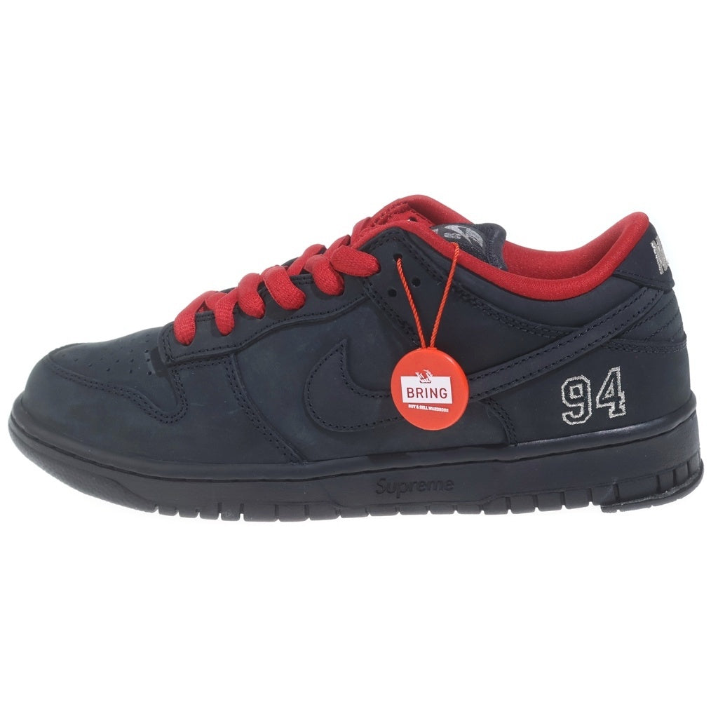 NIKE SB(ナイキエスビー) ×SUPREME DUNK LOW HQ8487-001 シュプリーム ダンク ローカットスニーカー US8.5/26.5cm ブラック