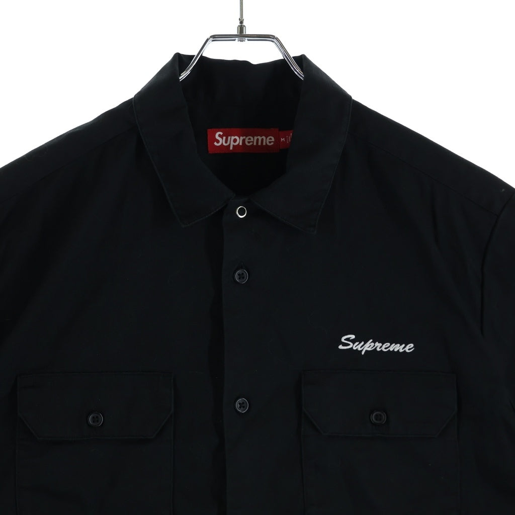 SUPREME(シュプリーム) 25SS Rhinestone Pin Up Work Shirt ラインストーン ピンナップ ワークシャツ ブラック