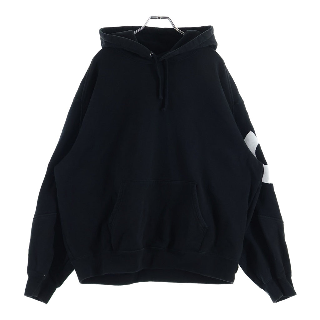 SUPREME(シュプリーム) 23AW Big Logo Jacquard Hooded Sweatshirt ビッグロゴ ジャガードフーディー スウェットプルオーバーパーカー ブラック