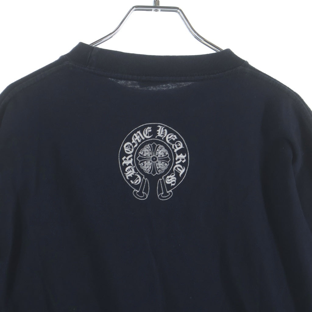 CHROME HEARTS(クロムハーツ) OLD VINE DGGR L/S T-SHIRT アームクロスプリント ヴァインダガーポケット長袖Tシャツ カットソー ブラック