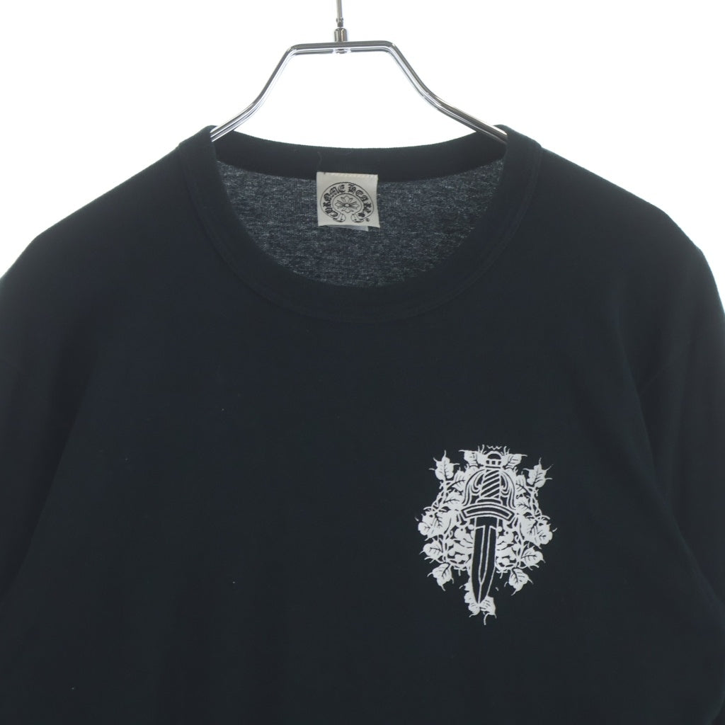 CHROME HEARTS(クロムハーツ) OLD ヴァインダガープリント クルーネックスウェットシャツ ブラック
