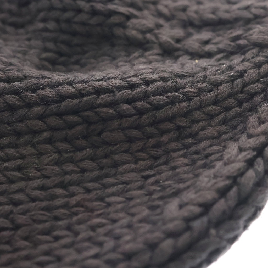 CHROME HEARTS(クロムハーツ) OLD BEANIE CASH オールド クロスパッチ カシミヤ ニットキャップ ビーニー 帽子 ブラック