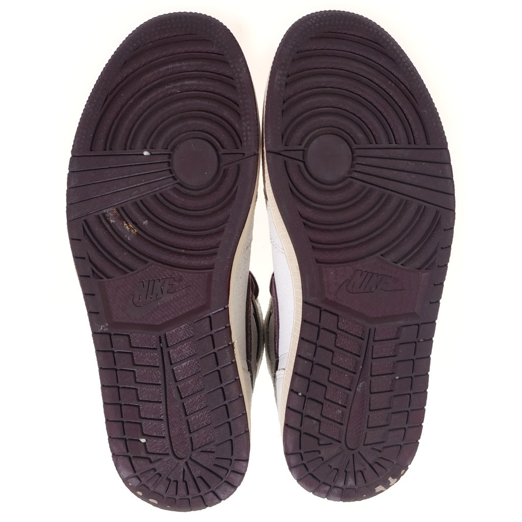 NIKE(ナイキ) ×A MA MANIERE AIR JORDAN 1 DO7097-100 アママニエール エアジョーダン1 レトロ ハイカットスニーカー US8.5/26.5cm ホワイト/ブラウン