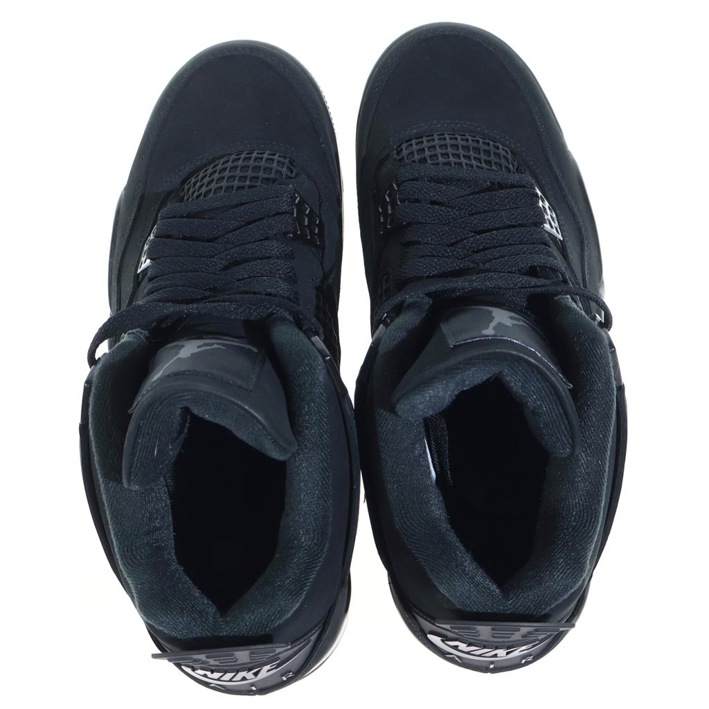 NIKE(ナイキ) AIR JORDAN 4 BLACK CAT FV5029‐010 エアジョーダン4 ブラックキャット ハイカットスニーカー US8.5/26.5cm ブラック