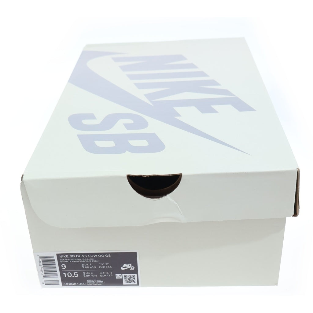 NIKE SB(ナイキエスビー) ×SUPREME DUNK LOW OCEAN FOG HQ8487-400 ダンクローオーシャンフォグ 北米限定 ローカットスニーカー US9/27.0cm ブルー