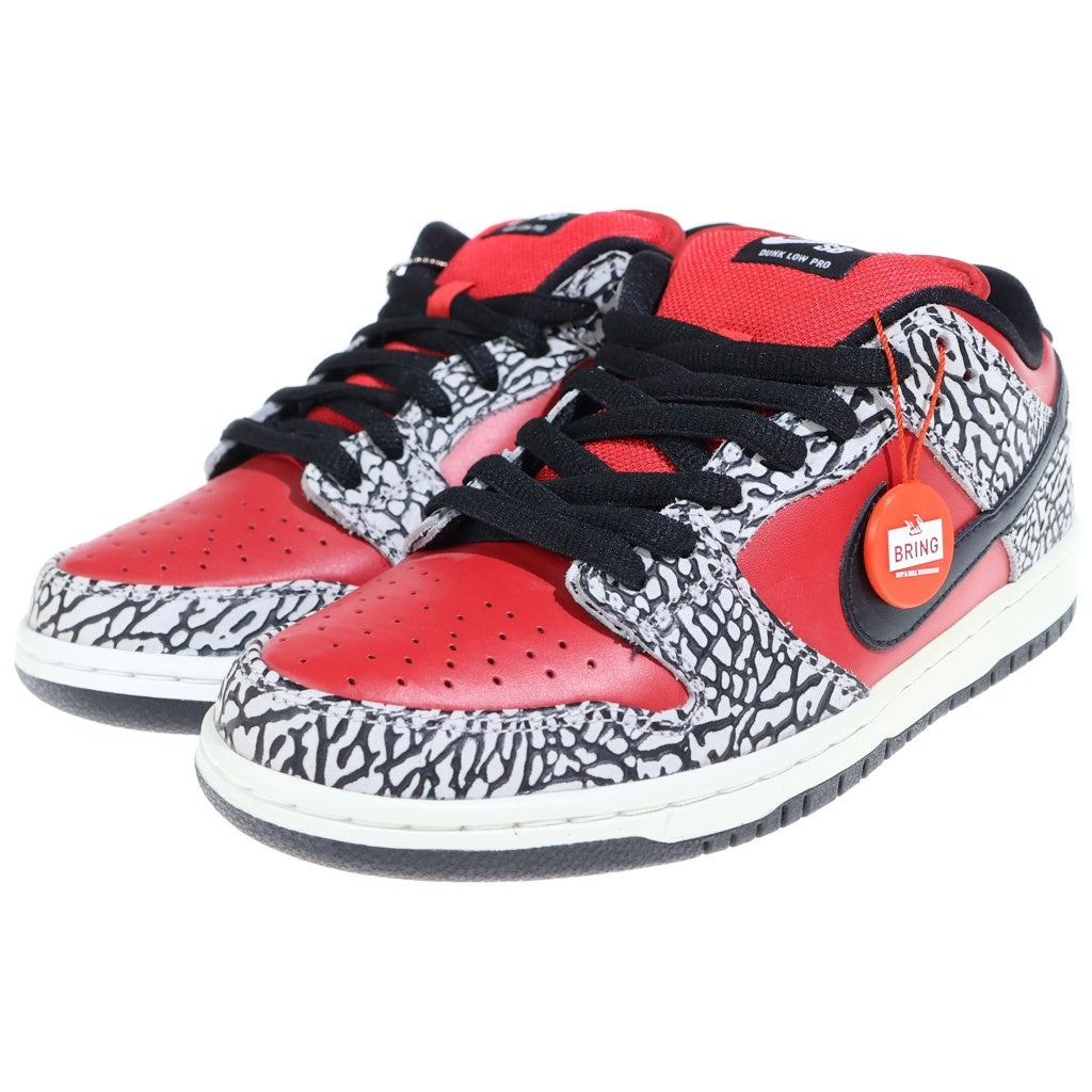 NIKE SB(ナイキエスビー) 【観賞用 2012年製】× DUNK LOW PREMIUM 313170-600 ダンク プレミアム ローカットスニーカー US9.5/27.5cm レッド/ブラック