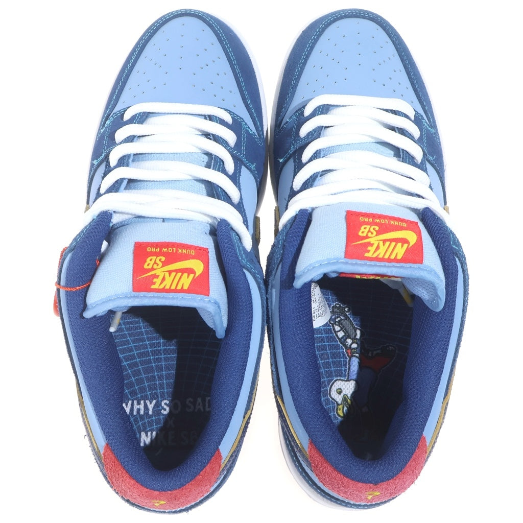 NIKE SB(ナイキエスビー) ×Why So Sad? DUNK LOW COASTAL BLUE DX5549-400 ダンク ワイ ソー サッド ローカットスニーカー US9/27.0cm ブルー