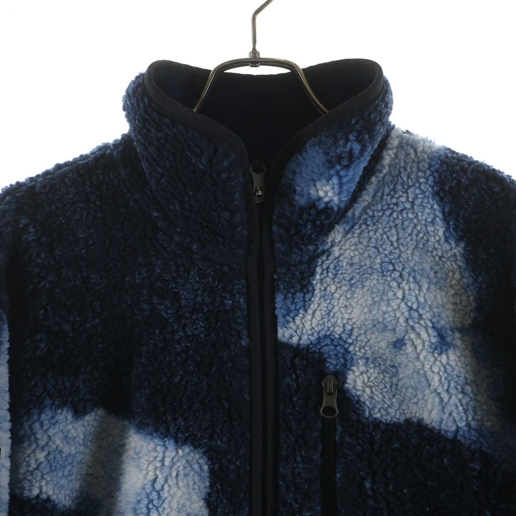 SUPREME(シュプリーム) 21AW×The North Face Bleached Fleece Jacket ノースフェイス ブリーチド フリースジャケット NA52100I ブルー/インディゴ