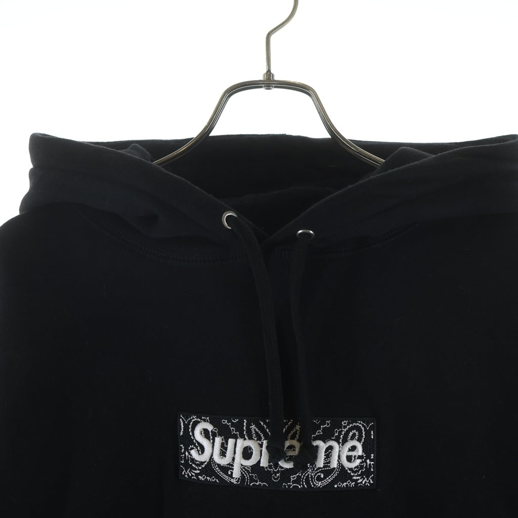 SUPREME(シュプリーム) 19AW Bandana Box Logo Hooded Sweatshirt バンダナ ボックスロゴ スウェットパーカー ブラック