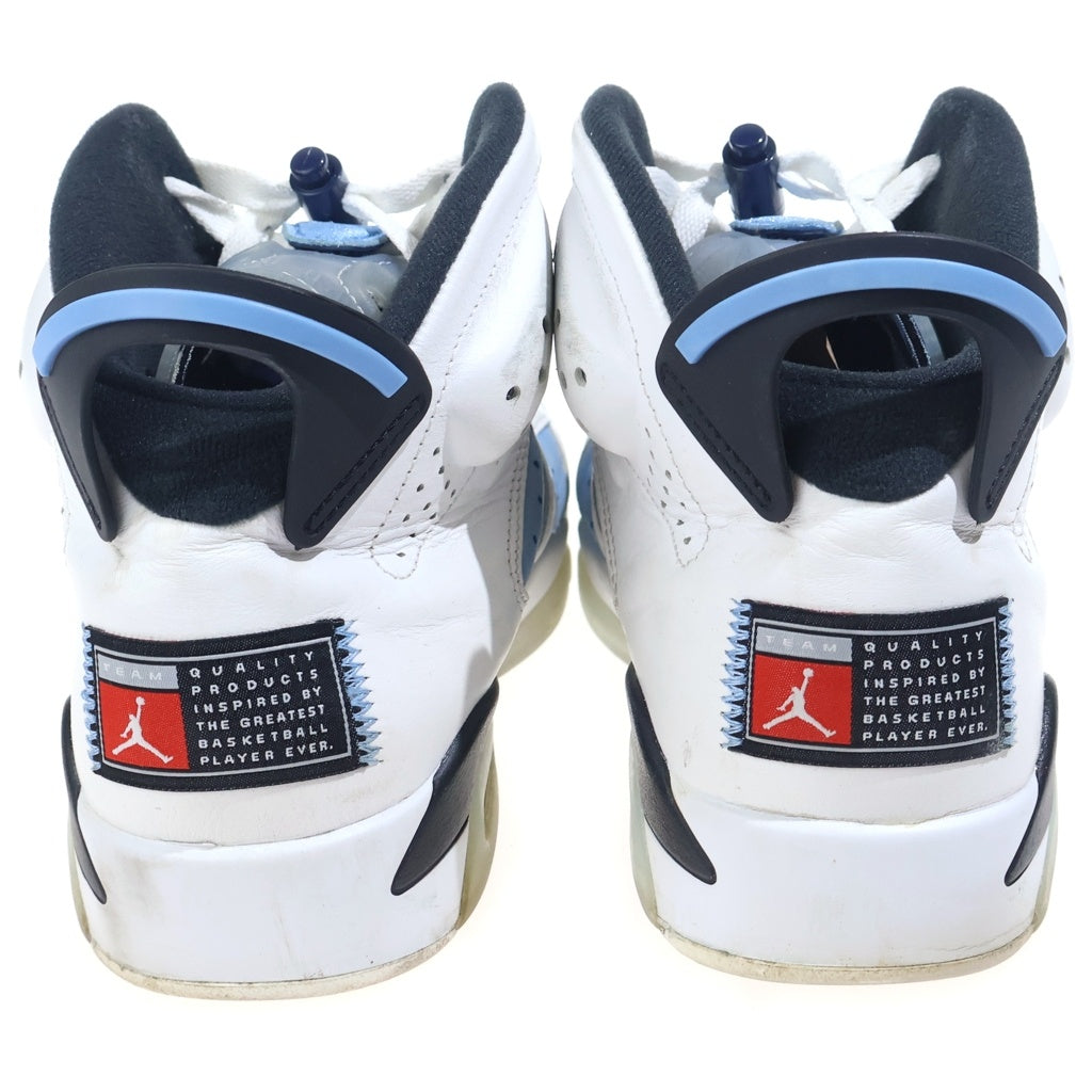 NIKE(ナイキ) AIR JORDAN6 RETRO UNC CT8529-410 エアジョーダン6 ハイカットスニーカー US9/27.0cm ブルー/ホワイト