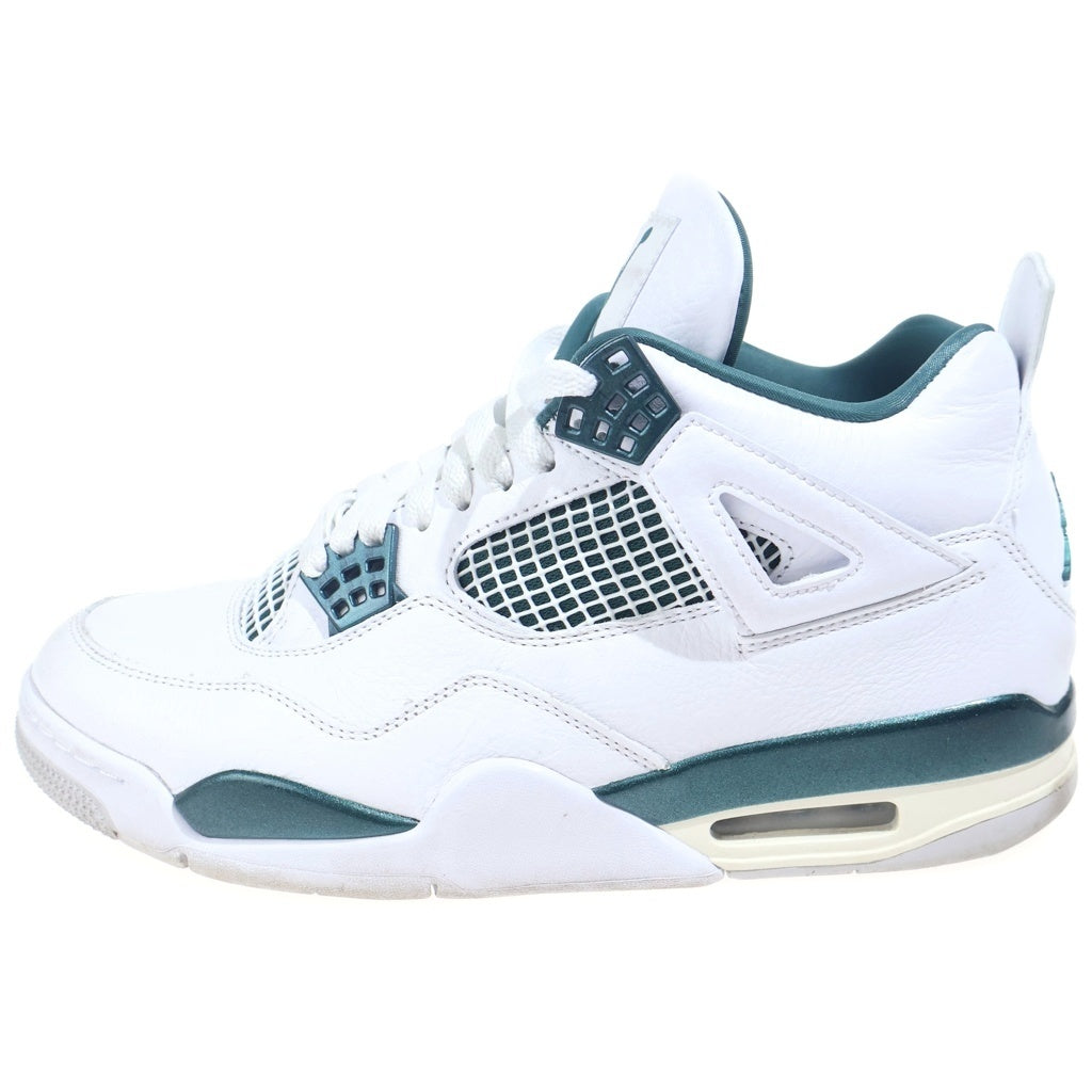 NIKE(ナイキ) AIR JORDAN 4 RETRO OXIDIZED GREEN FQ8138-103 エアジョーダン4 レトロ オキシダイズドグリーン ハイカットスニーカー US9/27.0cm ホワイト/グリーン