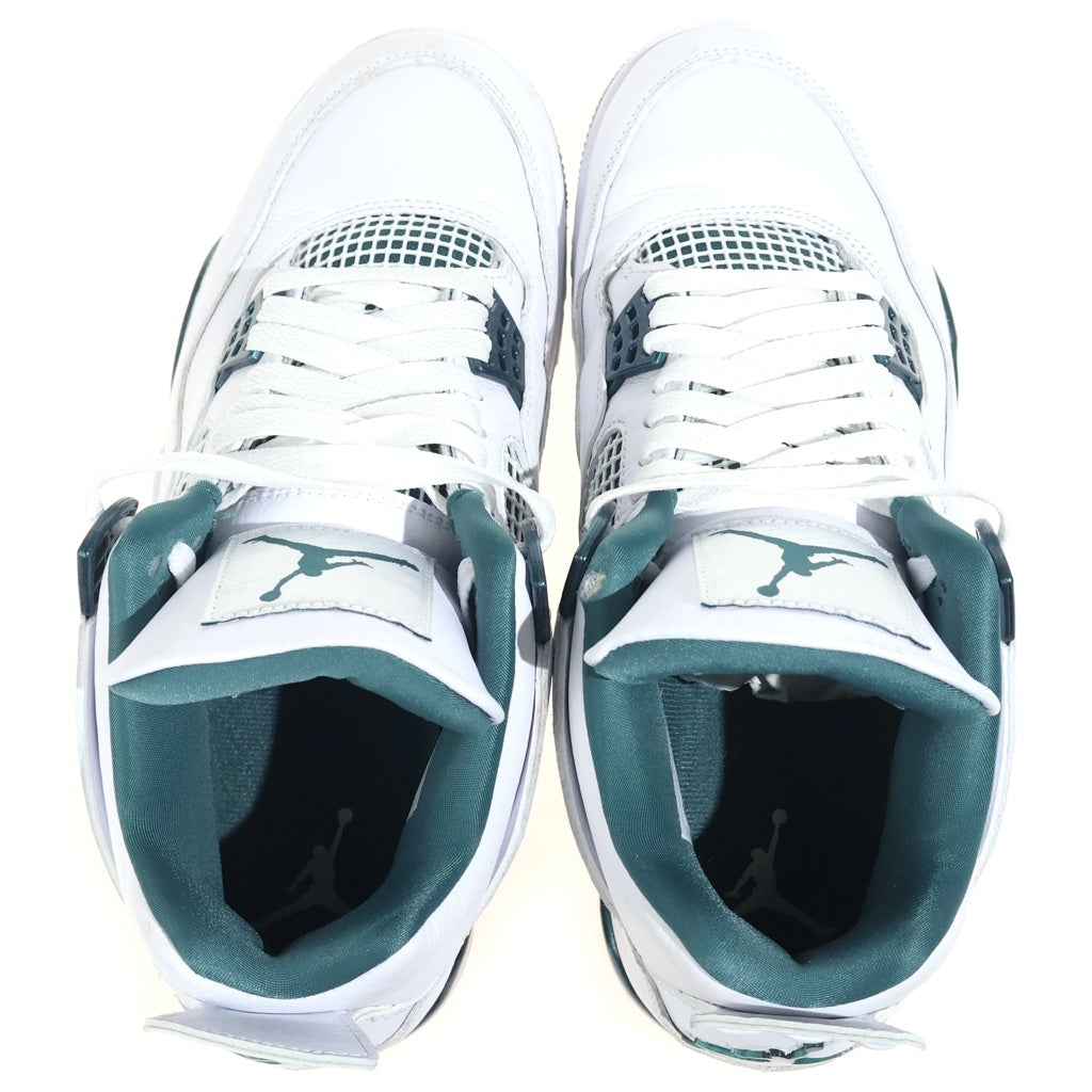 NIKE(ナイキ) AIR JORDAN 4 RETRO OXIDIZED GREEN FQ8138-103 エアジョーダン4 レトロ オキシダイズドグリーン ハイカットスニーカー US9/27.0cm ホワイト/グリーン