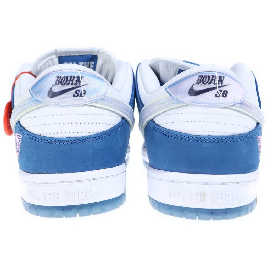 NIKE SB(ナイキエスビー) ×BORN X RAISED DUNK LOW PRO QS ONE BLOCK AT A TIME FN7819-400 ボーンアンドレイズド ローカットスニーカー US9/27.0cm ブルー/ホワイト