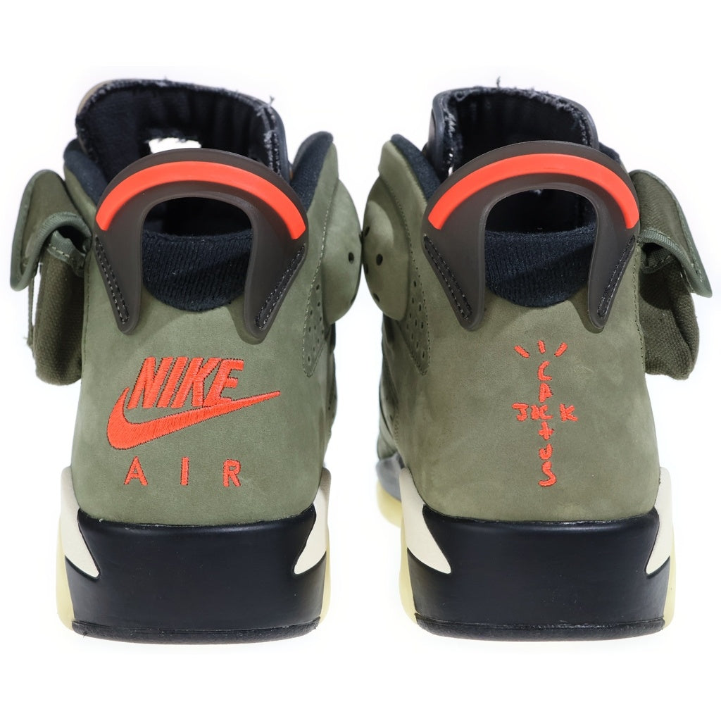 NIKE(ナイキ) ×TRAVIS SCOTT AIR JORDAN 6 RETRO SP CN1084-200 トラヴィス スコット エアジョーダン6 ハイカットスニーカー US9/27.0cm カーキ