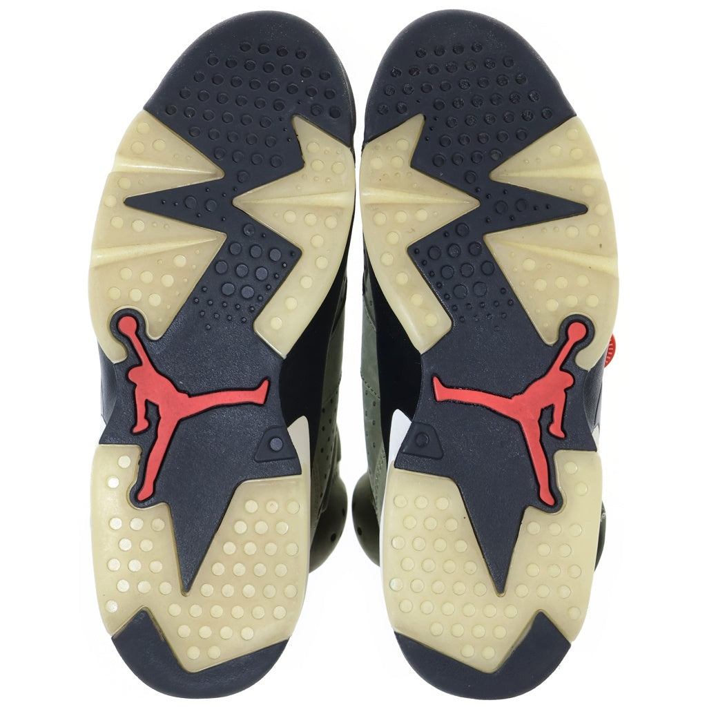NIKE(ナイキ) ×TRAVIS SCOTT AIR JORDAN 6 RETRO SP CN1084-200 トラヴィス スコット エアジョーダン6 ハイカットスニーカー US9/27.0cm カーキ