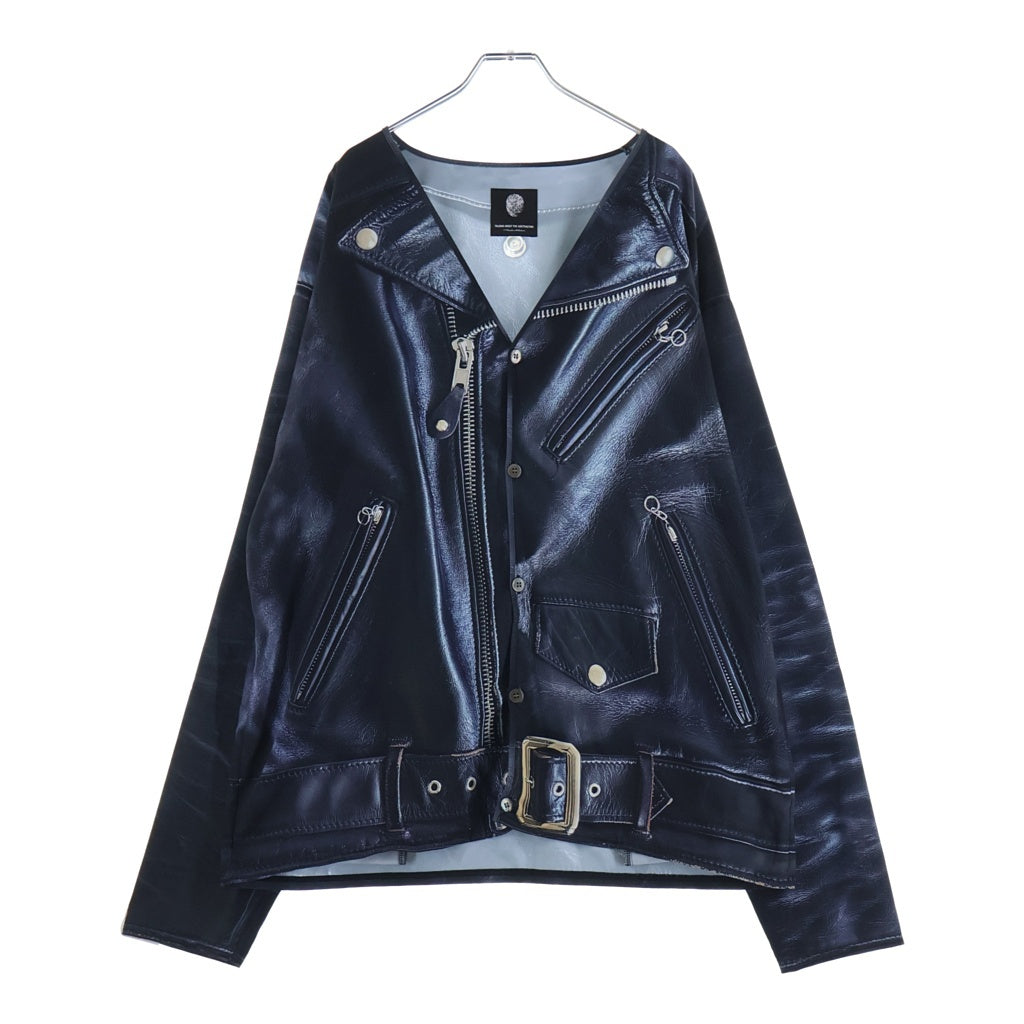 TALKING ABOUT THE ABSTRACTION(トーキング アバウト ザ アブストラクション) TRANSFER CARDIGAN ライダースプリント カーディガン 26SS-CD-001