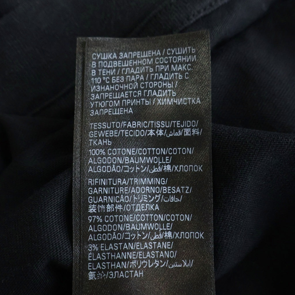 BALENCIAGA(バレンシアガ) 23SS Paris Moon Upside Down パリス ムーン アップサイドダウン デストロイ加工 プリントTシャツ 半袖カットソー 698811 ブラック