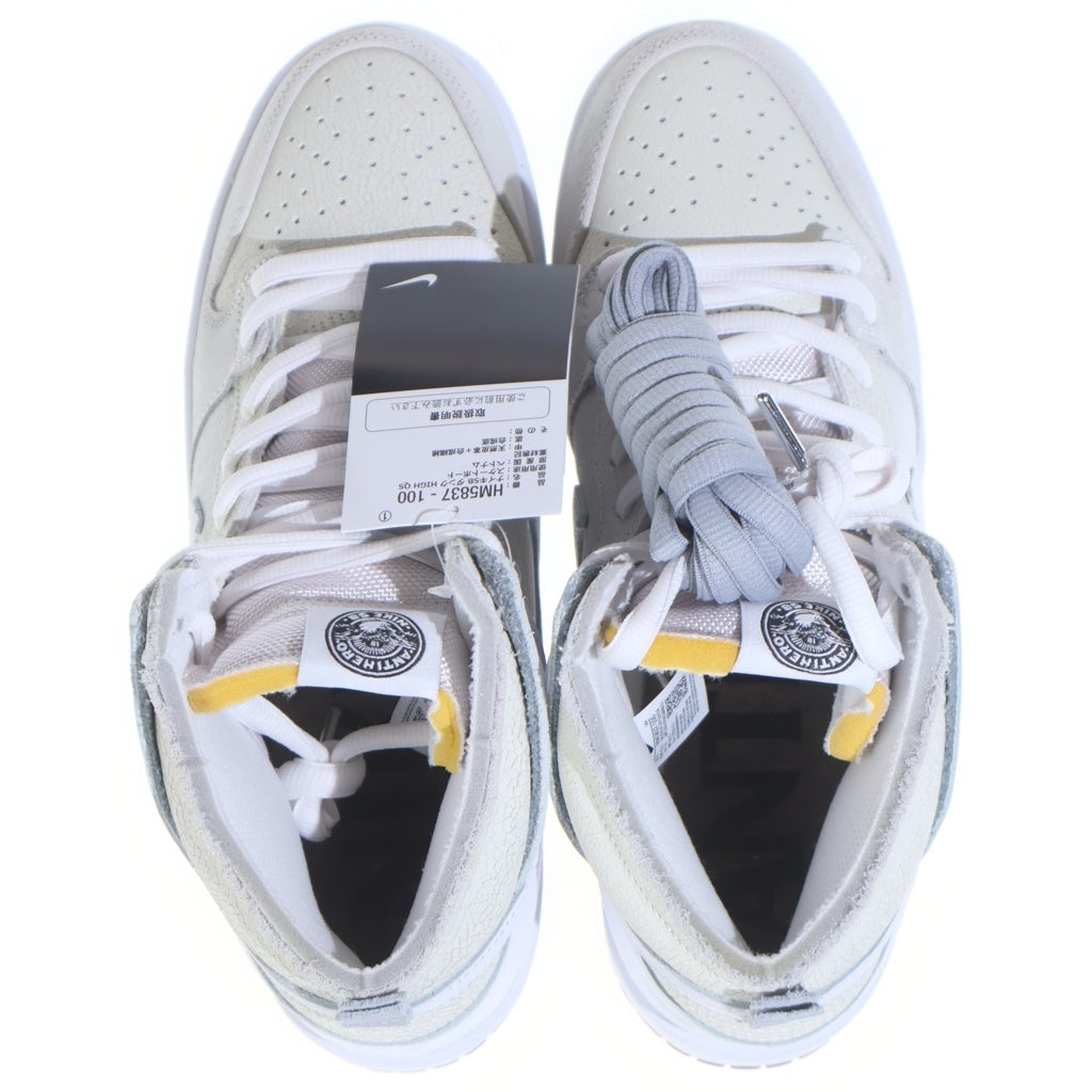 NIKE SB(ナイキエスビー) ×ANTIHERO DUNK HIGH QS WHITE HM5837-100 アンタイヒーロー ダンク ハイカットスニーカー US9/27.0cm ホワイト