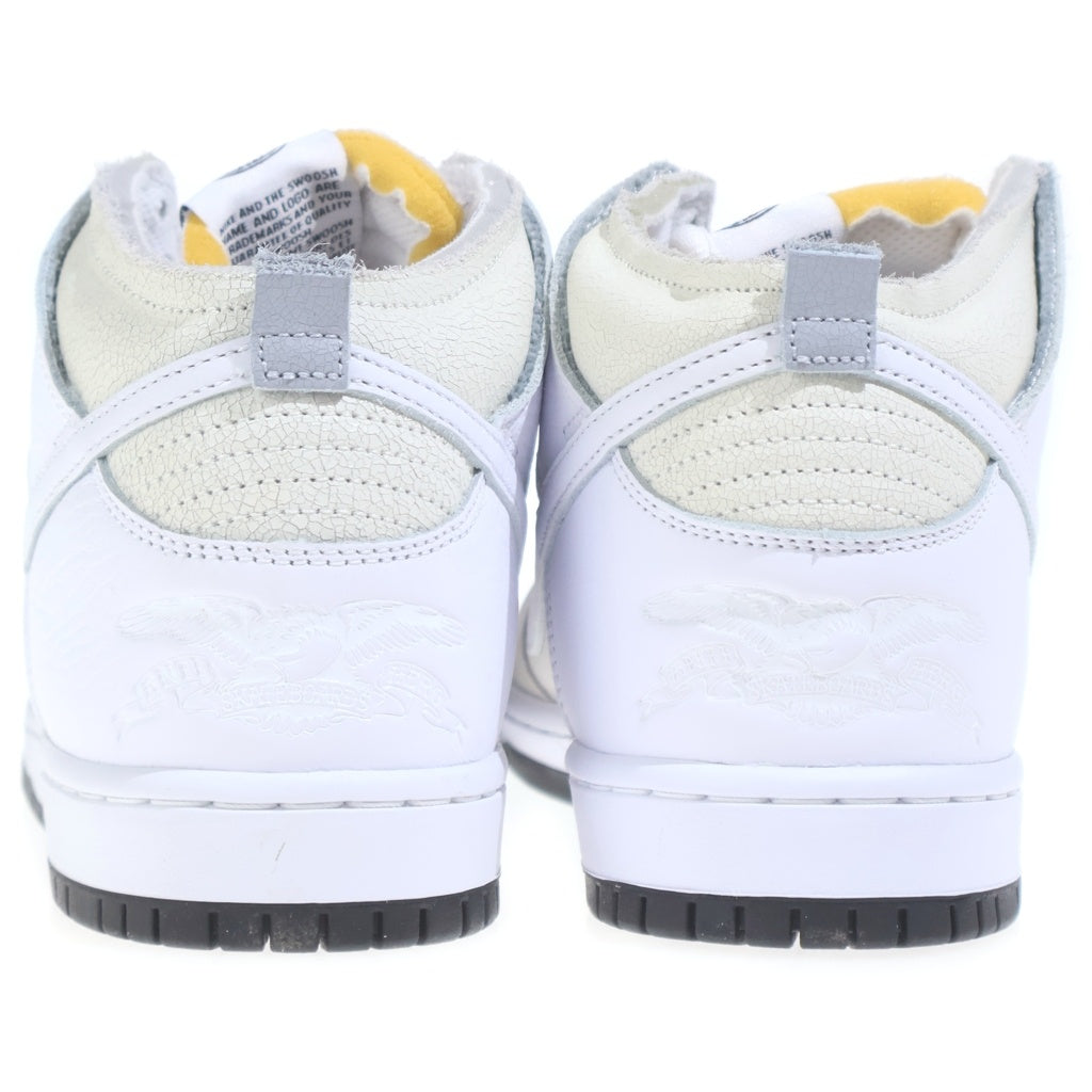 NIKE SB(ナイキエスビー) ×ANTIHERO DUNK HIGH QS WHITE HM5837-100 アンタイヒーロー ダンク ハイカットスニーカー US9/27.0cm ホワイト