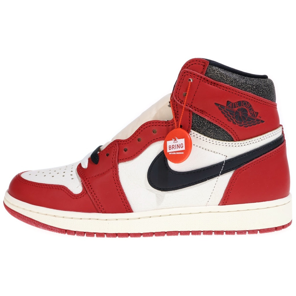 NIKE(ナイキ) AIR JORDAN 1 HIGH OG DZ5485-612 エアジョーダン1 ロスト&ファウンド シカゴ ハイカットスニーカー US9/27.0cm ホワイト/レッド