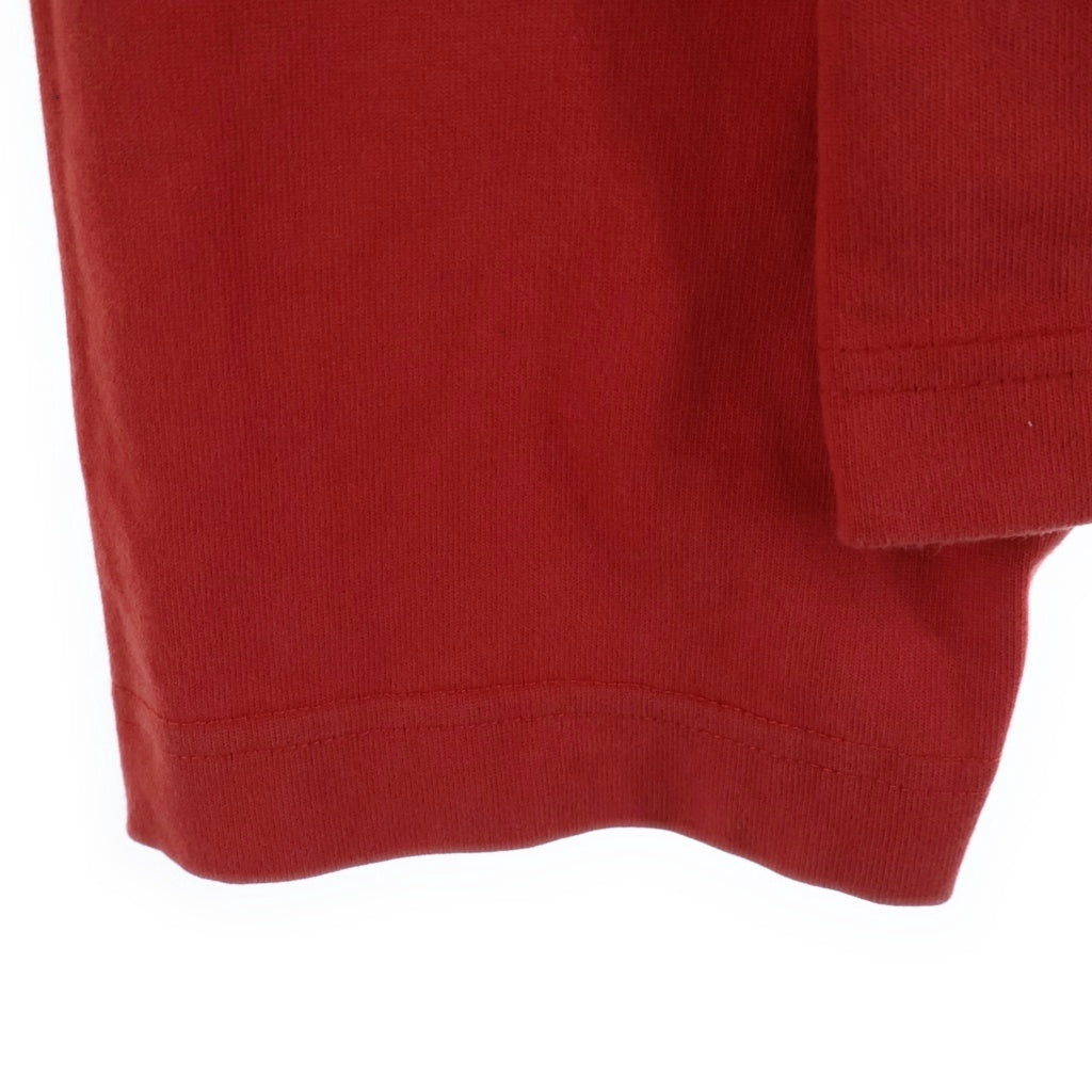 VETEMENTS(ヴェトモン) 18SS×TOMMY HILFIGER トミーヒルフィガー ロゴプリント 長袖Tシャツ MSS18TR45 レッド