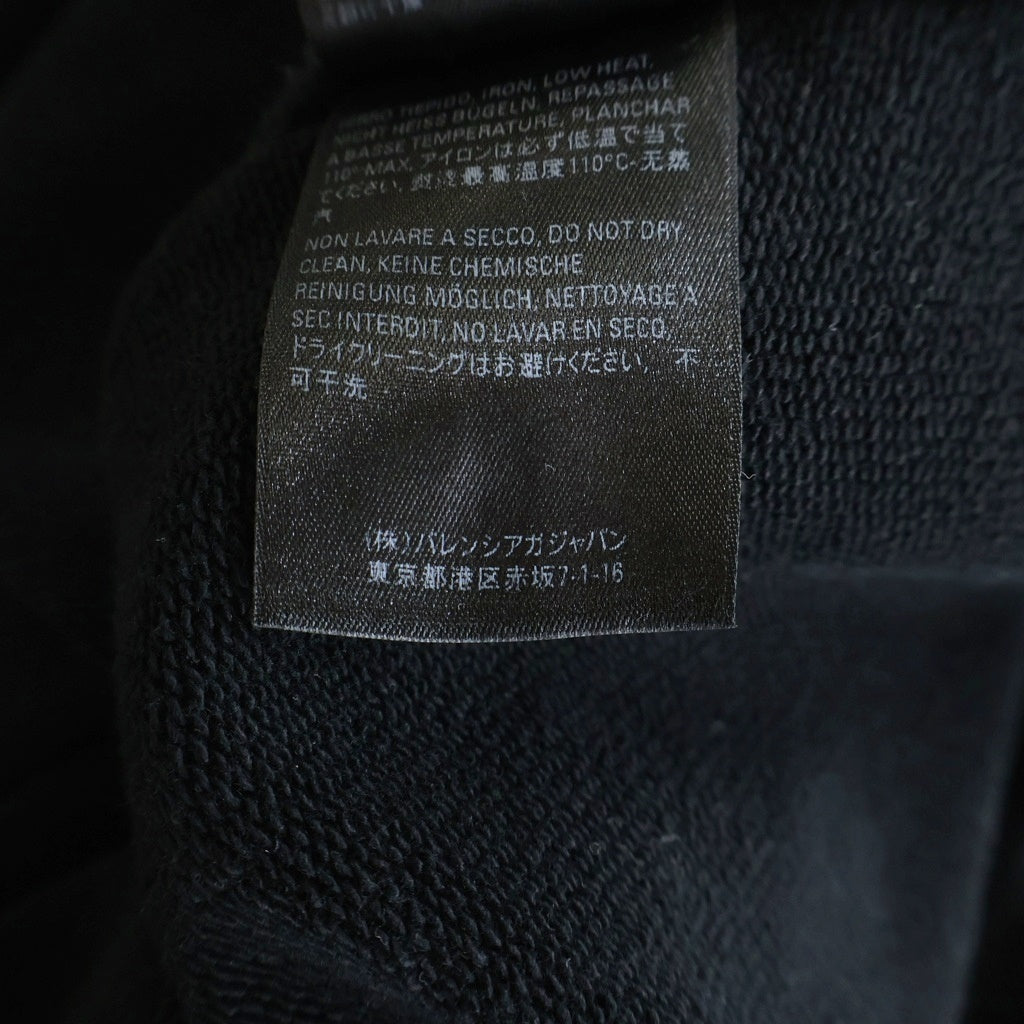 BALENCIAGA(バレンシアガ) 20AW REAL BALENCIAGA HOODED SWEATSHIRT リアル バレンシアガ スウェットプルオーバーパーカー 620973 TIVA2 ブラック