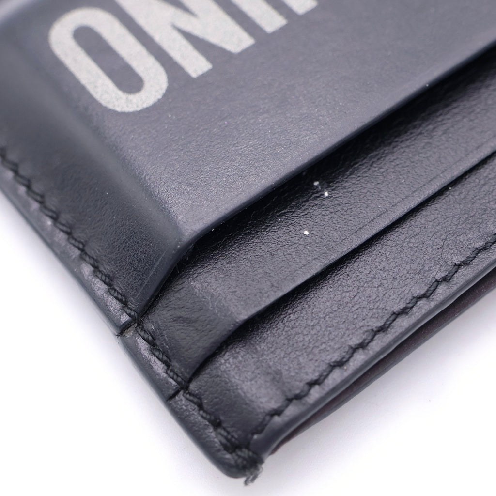 MOSCHINO(モスキーノ) Card Holder ロゴプリント カードホルダー カードケース ブラック