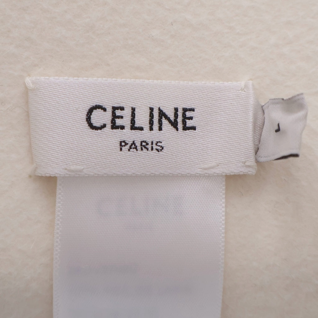 CELINE(セリーヌ) クラウンレスハット 帽子 ブランドロゴ 2AUV3749Q ホワイト