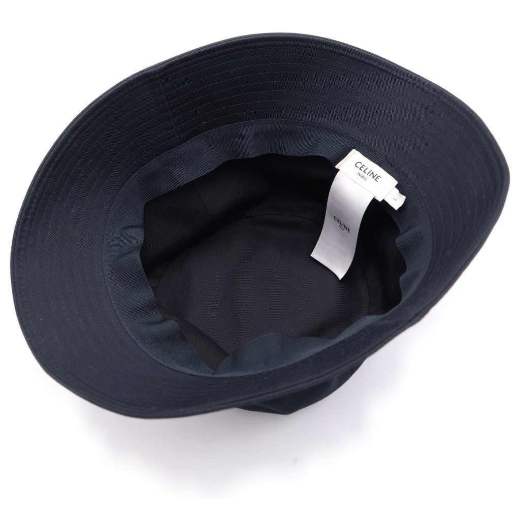 CELINE(セリーヌ) LOGO BUCKET HAT ロゴプリント バケットハット ブラック 2AUO1968P