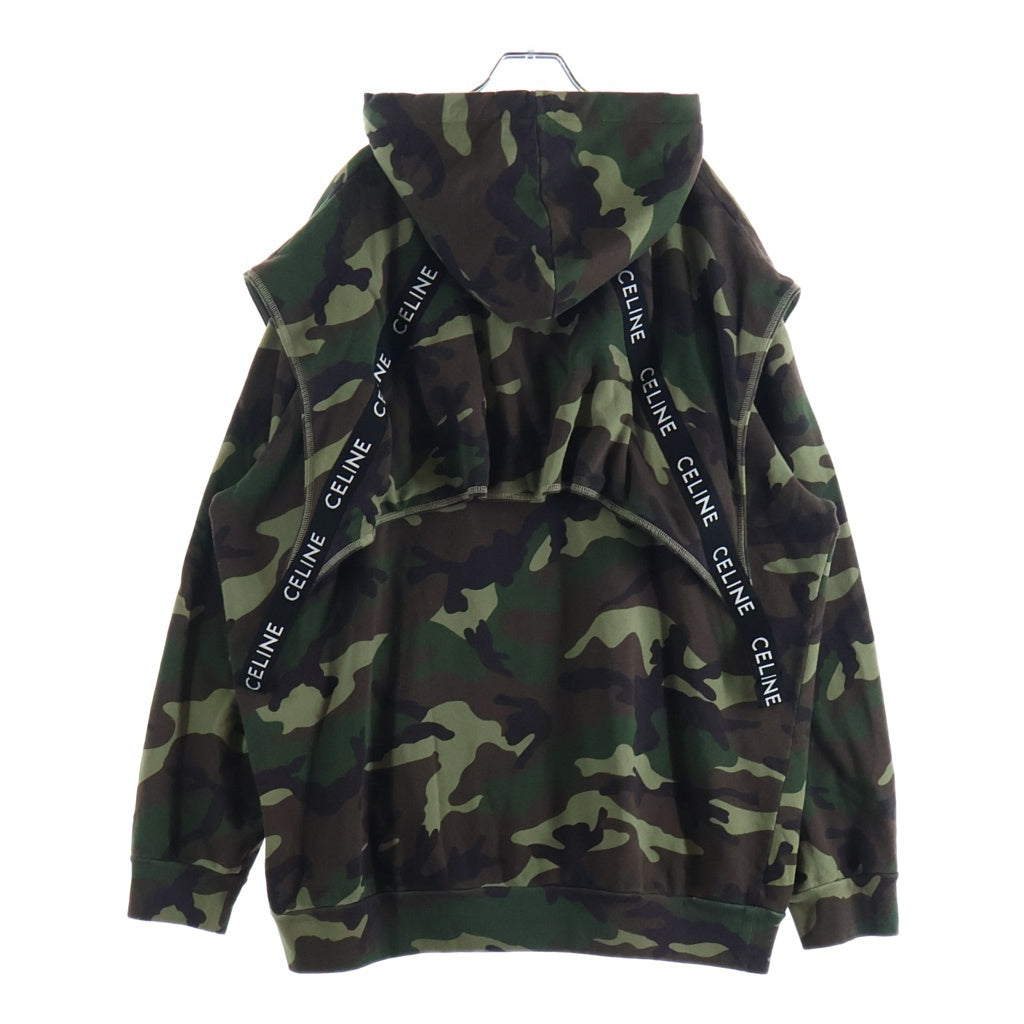 CELINE(セリーヌ) 23AW Bands Hoodie 迷彩 プルオーバーパーカー カモフラ 2Y85A885M