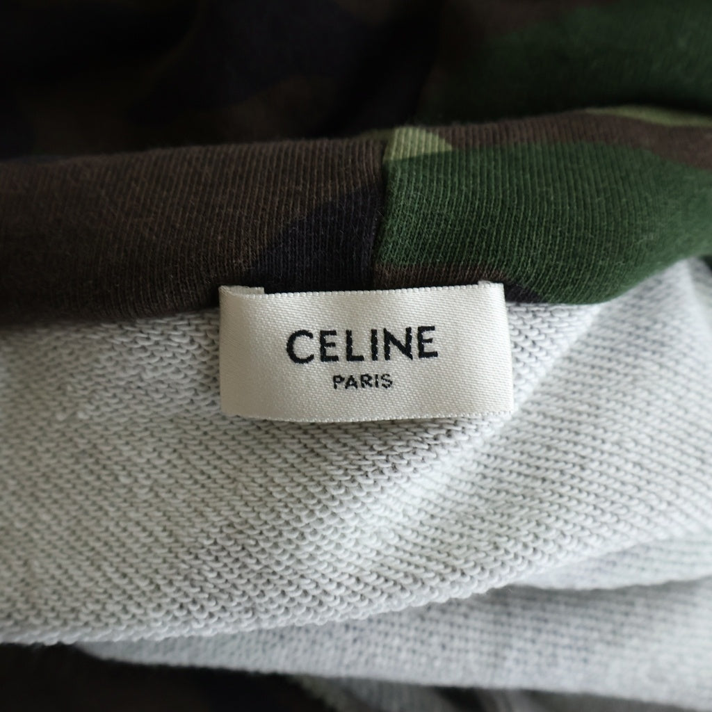 CELINE(セリーヌ) 23AW Bands Hoodie 迷彩 プルオーバーパーカー カモフラ 2Y85A885M