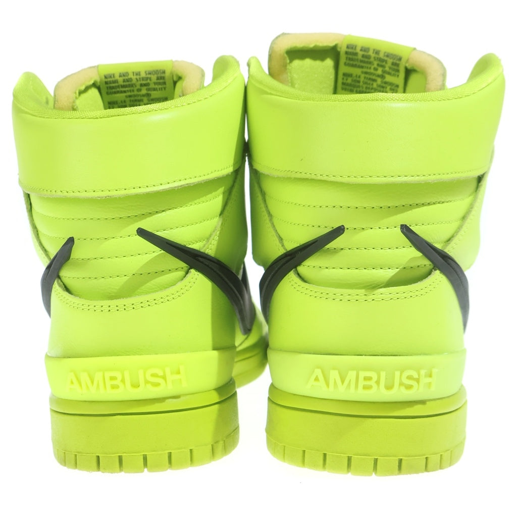 NIKE(ナイキ) ×AMBUSH DUNK HIGH FLASH LIME CU7544-300 アンブッシュ ダンク フラッシュライム ハイカットスニーカーUS11/29.0cm イエロー