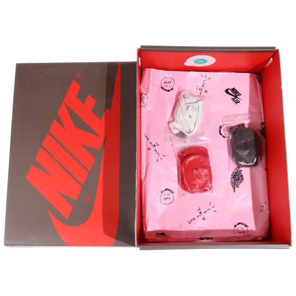 NIKE(ナイキ) ×TRAVIS SCOTT AIR JORDAN 1 RETRO HIGH OG TS SP CD4487-100 トラヴィススコット エアジョーダン1 ハイカットスニーカー US8.5/26.5cm