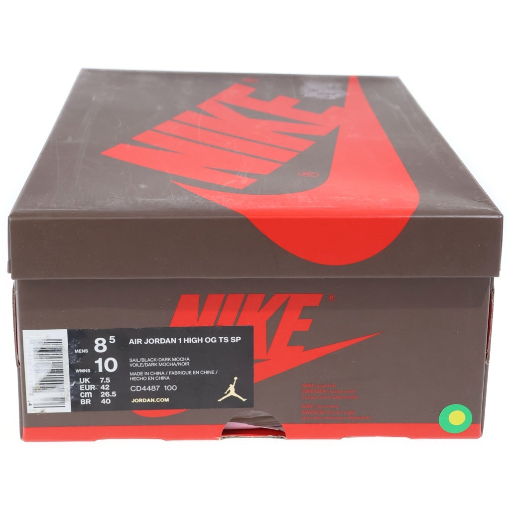 NIKE(ナイキ) ×TRAVIS SCOTT AIR JORDAN 1 RETRO HIGH OG TS SP CD4487-100 トラヴィススコット エアジョーダン1 ハイカットスニーカー US8.5/26.5cm