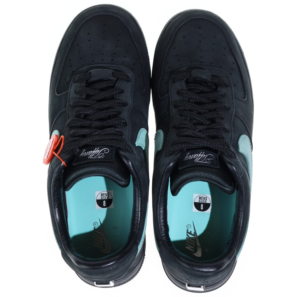 NIKE(ナイキ) ×TIFFANY&CO AIR FORCE 1 LOW 1837 BLACK DZ1382-001 ティファニー エアフォース1 ローカットスニーカー US8/26.0cm ブラック/ターコイズ