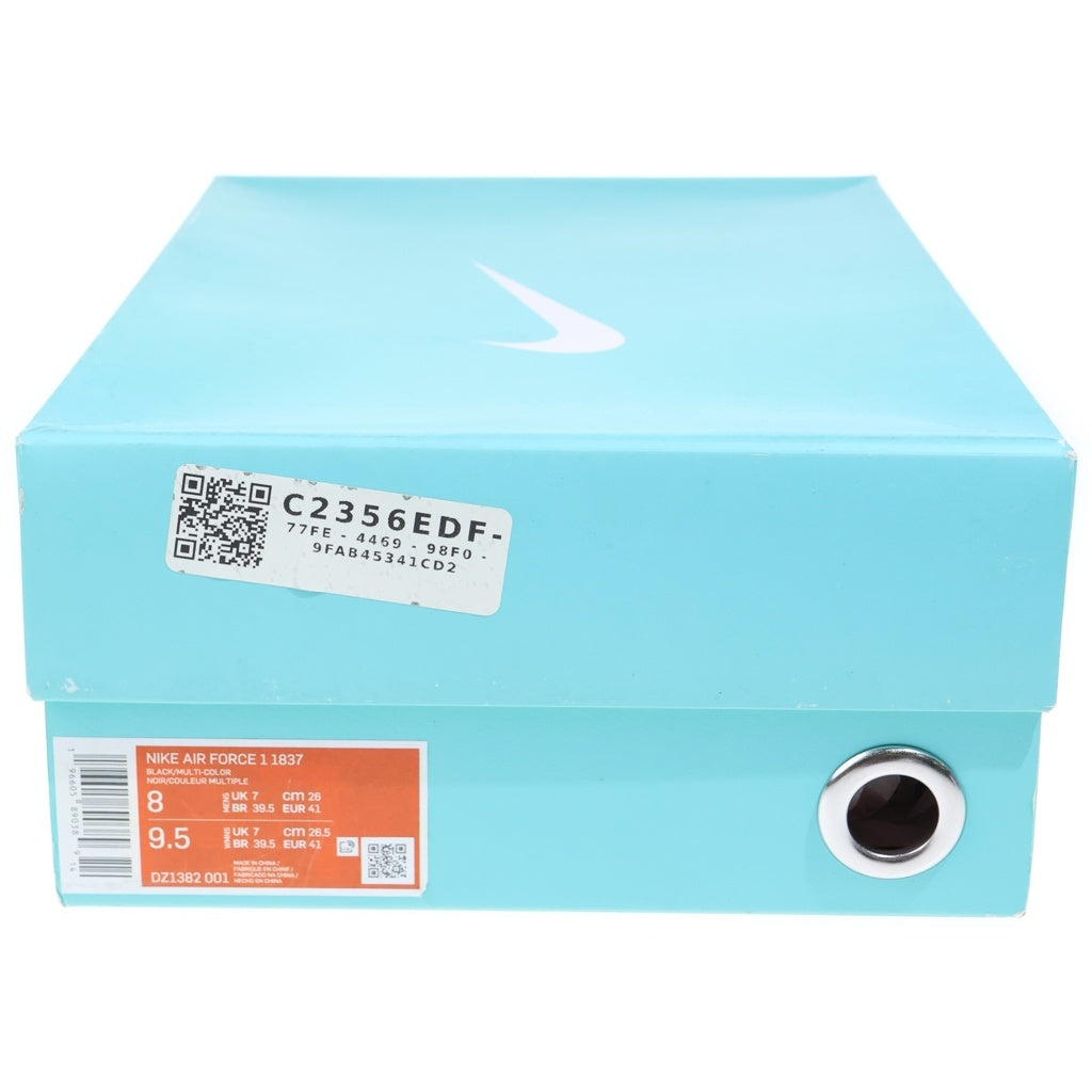 NIKE(ナイキ) ×TIFFANY&CO AIR FORCE 1 LOW 1837 BLACK DZ1382-001 ティファニー エアフォース1 ローカットスニーカー US8/26.0cm ブラック/ターコイズ