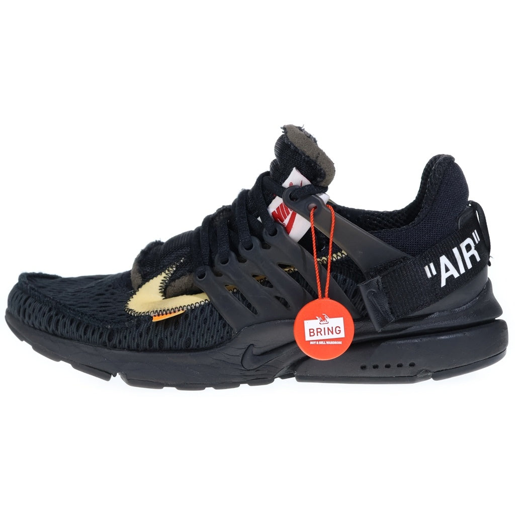 NIKE(ナイキ) ×OFF-WHITE AIR PRESTO AA3830-002 オフホワイト エアプレスト ローカットスニーカー US8/26.0cm ブラック