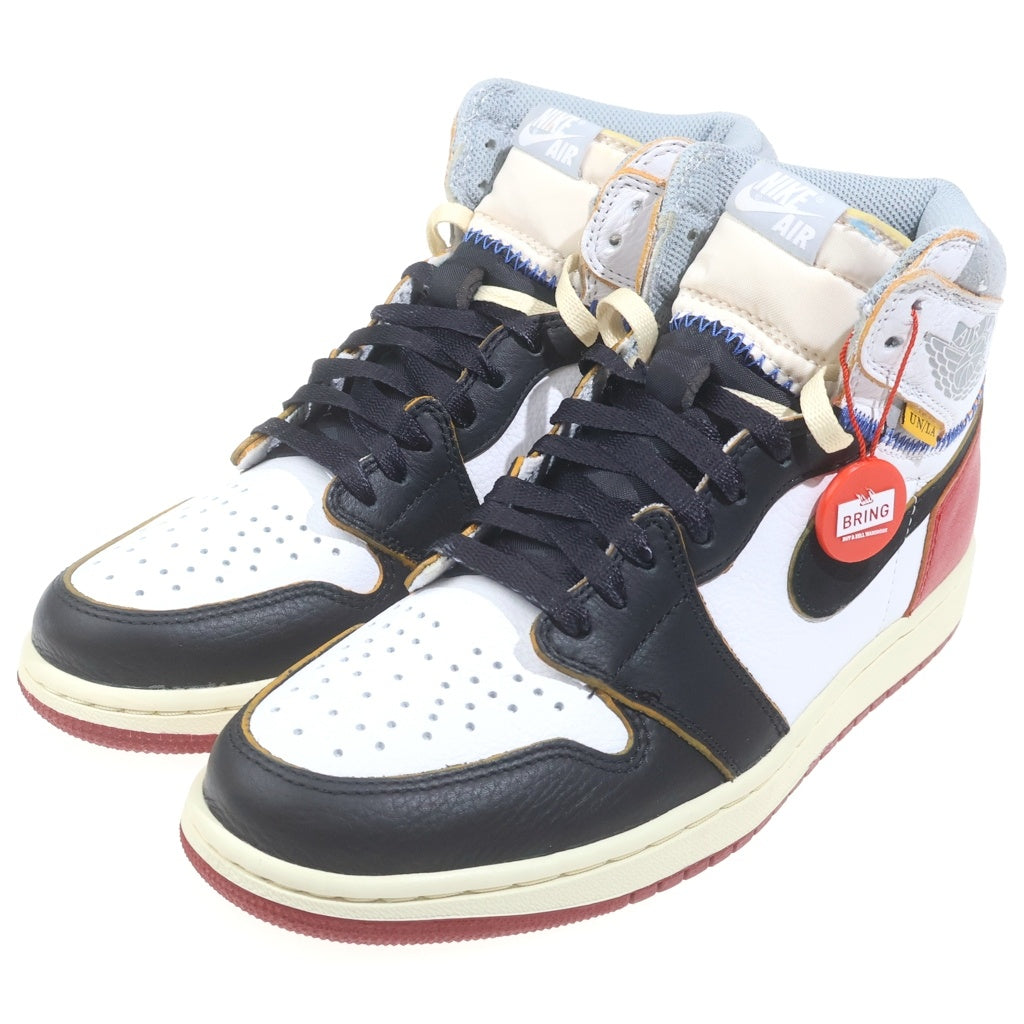 NIKE(ナイキ) ×UNION AIR JORDAN 1 RETRO HI NRG BV1300-106 ユニオン エアジョーダン1 ハイカットスニーカー US8.5/26.5cm レッド/ホワイト